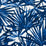 Schumacher Sunlit Palm Linen Blue Fabric 179600