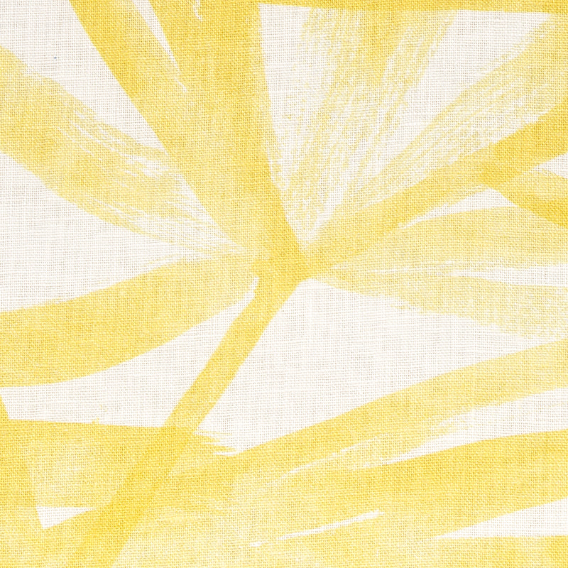 Schumacher Sunlit Palm Linen Yellow Fabric 179602