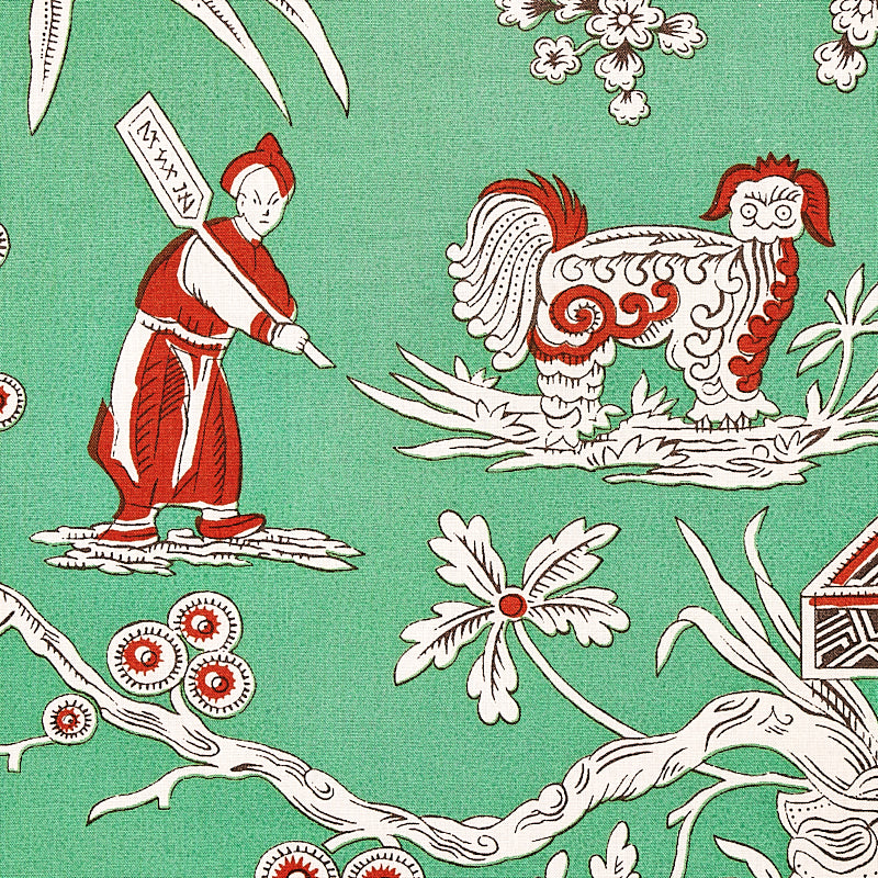 Schumacher Matsudana Jade Fabric 179610