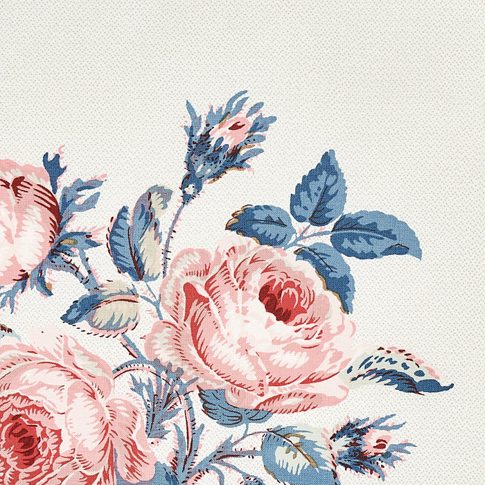 Schumacher Loudon Rose Rose & Blue Fabric 179632