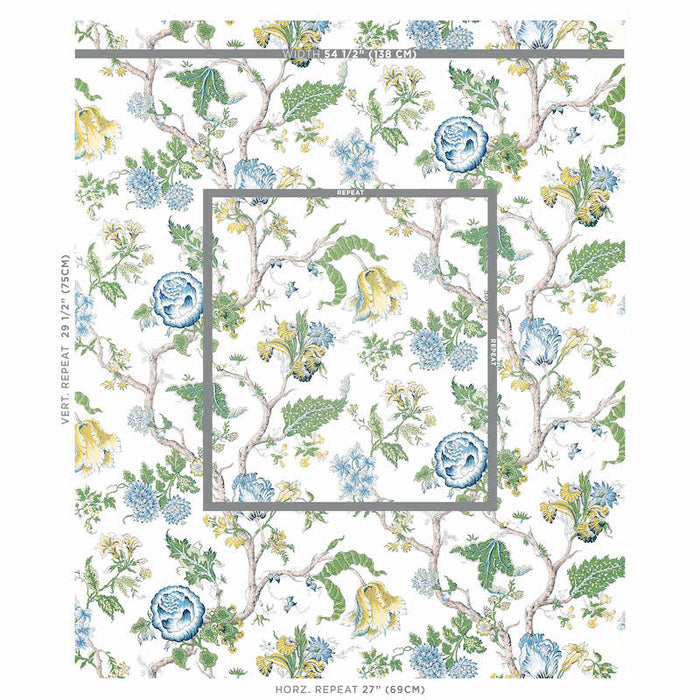 Schumacher Josephine Blue Fabric 179652