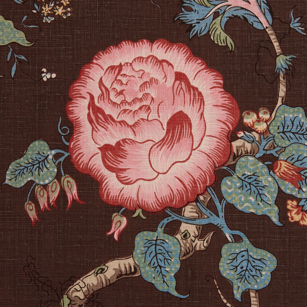 Schumacher Josephine Cinnabar Fabric 179654