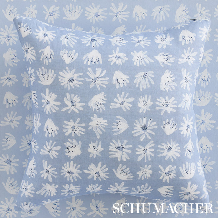 Schumacher Meadow Rock Blue Fabric 179720