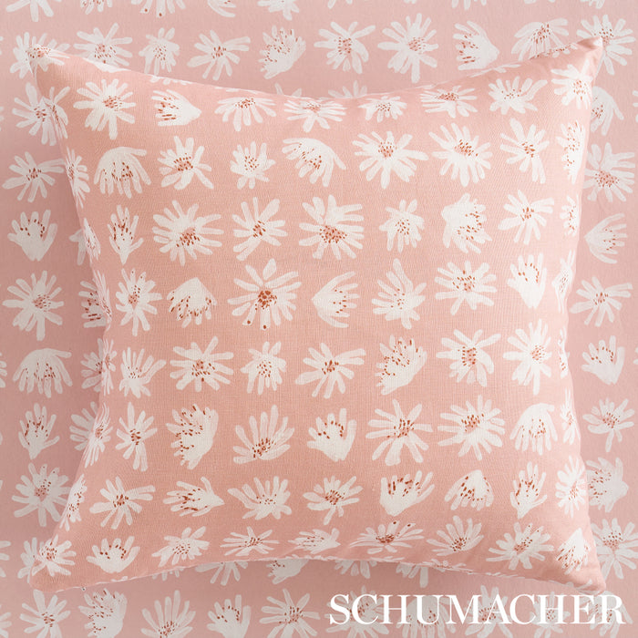 Schumacher Meadow Rock Blush Fabric 179722