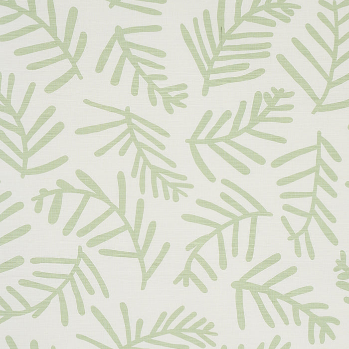 Schumacher Tiah Cove Sage Leaf Fabric 179910