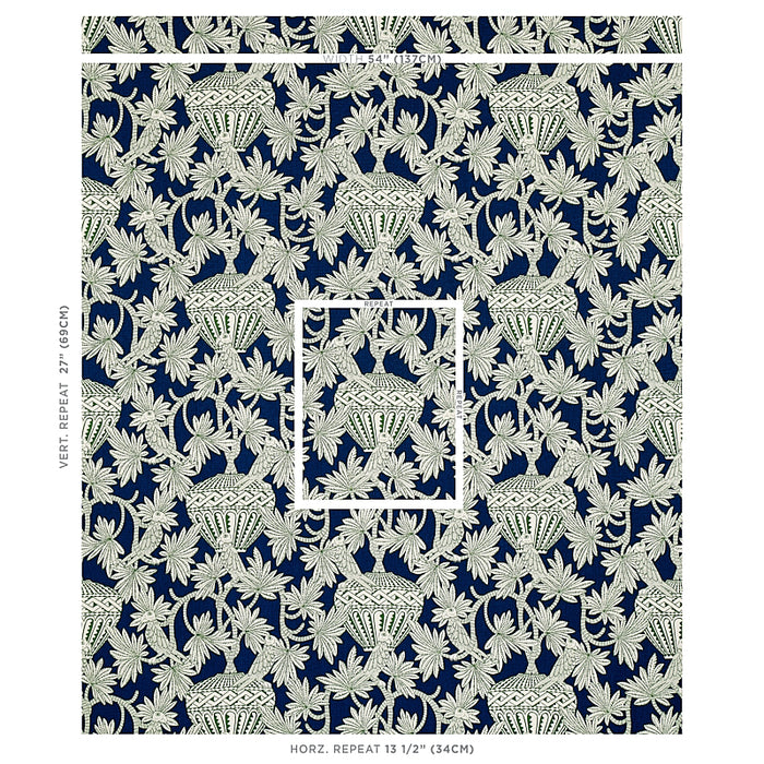 Schumacher Santarem Navy Fabric 179940