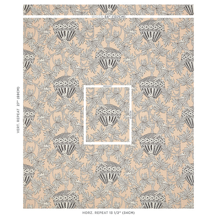 Schumacher Santarem Neutral Fabric Sample 179942