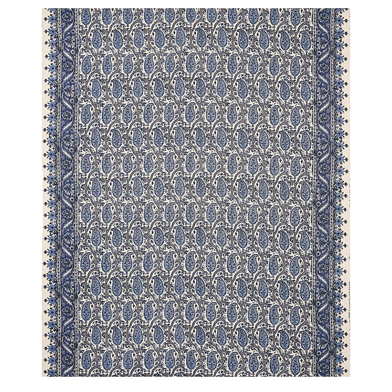 Schumacher Daria Paisley Indigo Fabric 179961