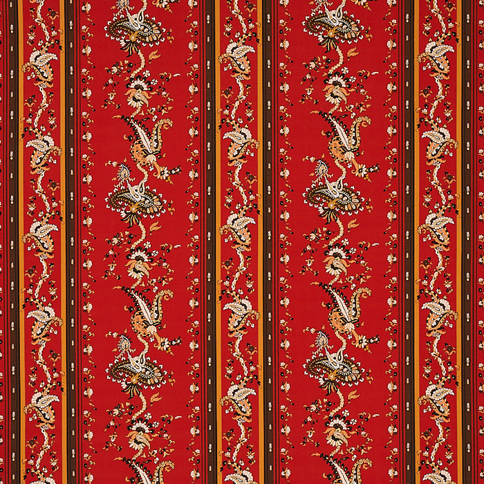 Schumacher Elena Paisley Stripe Pompeii Fabric 179982