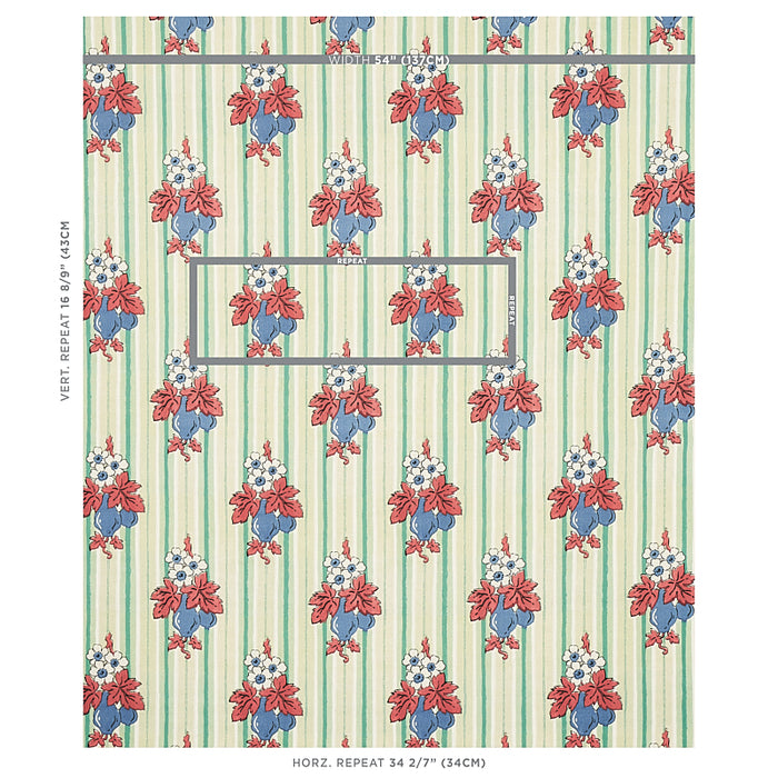 Schumacher Turnip Mint Fabric 179990