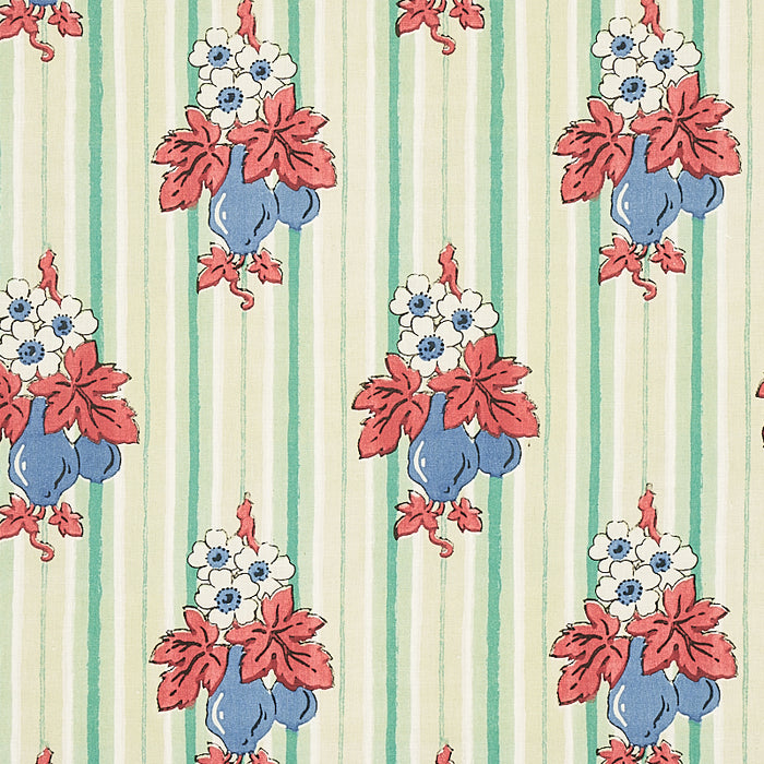 Schumacher Turnip Mint Fabric 179990