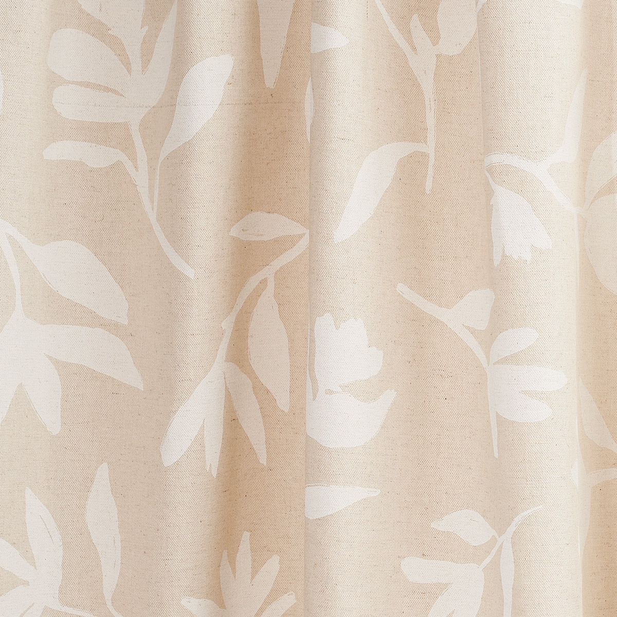 Schumacher Laurel White On Unbleached Fabric 180012