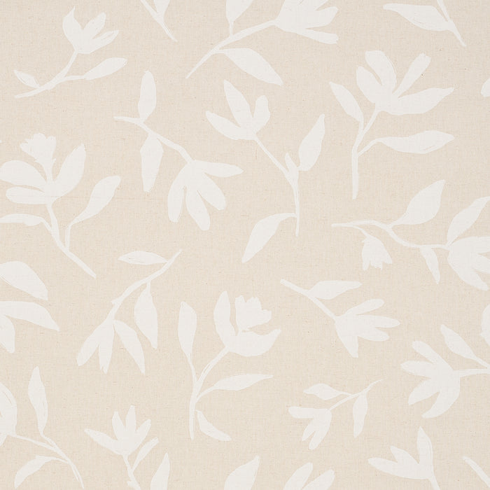 Schumacher Laurel White On Unbleached Fabric 180012