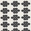 Schumacher Penelope Knot Black Fabric 180030