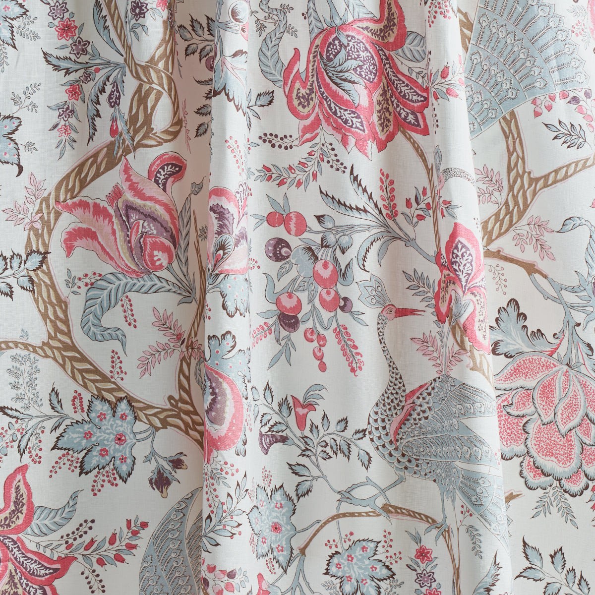 Schumacher Aveline Linen Rose Fabric Sample 180051