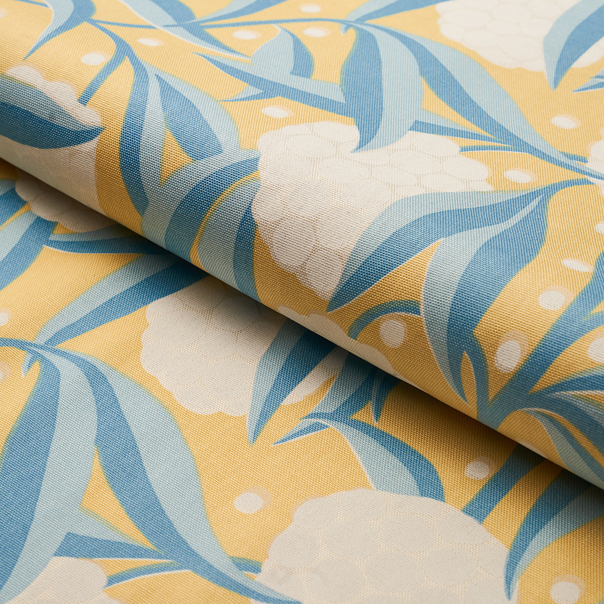 Schumacher Rubus Cotton Linen Yellow Fabric 180072