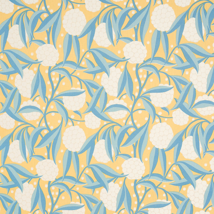 Schumacher Rubus Cotton Linen Yellow Fabric 180072