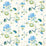 Schumacher Vasily Linen Green And Blue Fabric 180081