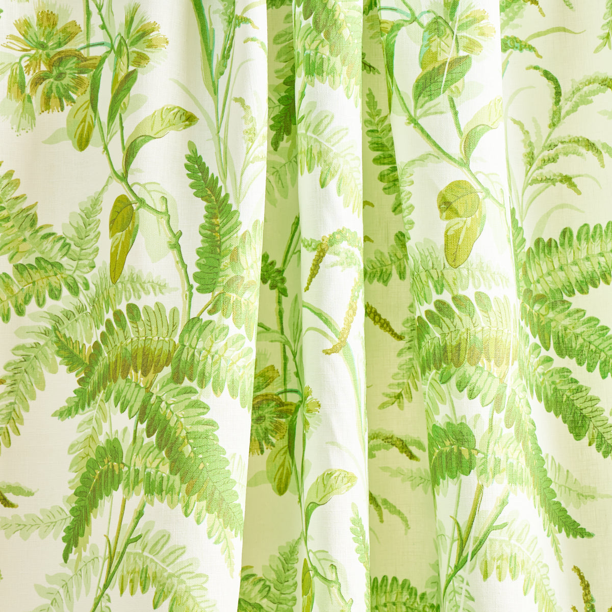 Schumacher Myers Fern Linen Tropical Fabric 180100