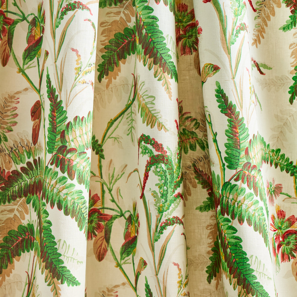 Schumacher Myers Fern Linen Document Fabric 180101