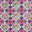 Schumacher Caldwell Patchwork Chintz Fuchsia And Plum Fabric 180121