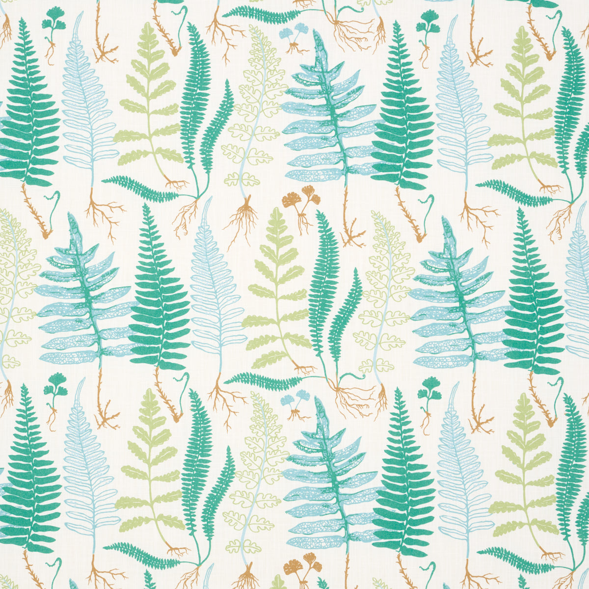 Schumacher Halcott Indoor/Outdoor Aqua Fabric 180211