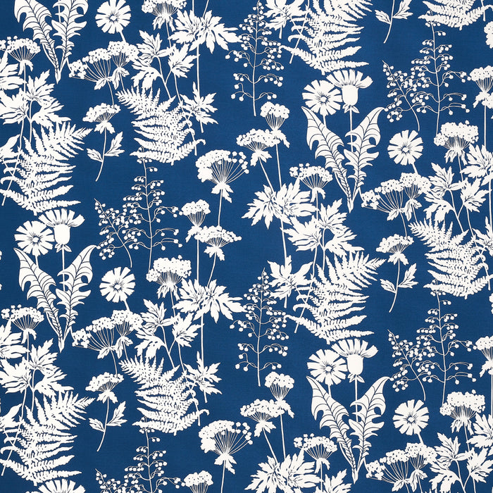 Schumacher Spring Floral Indoor/Outdoor Navy Fabric Sample 180220