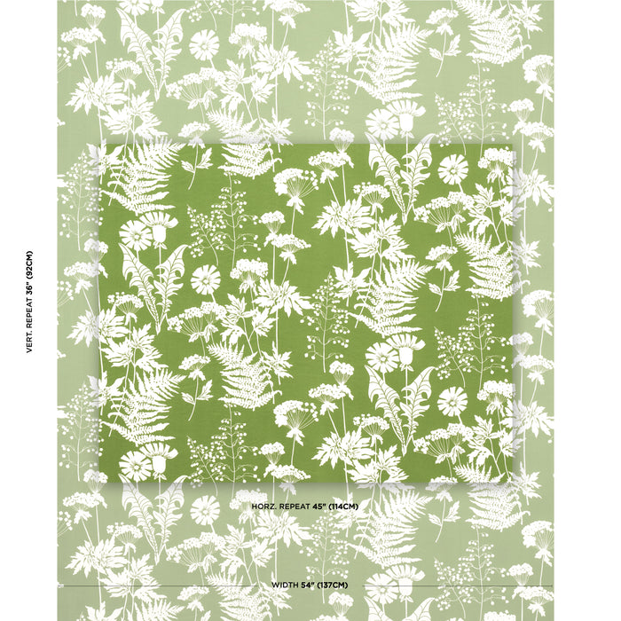 Schumacher Spring Floral Indoor/Outdoor Green Fabric 180221