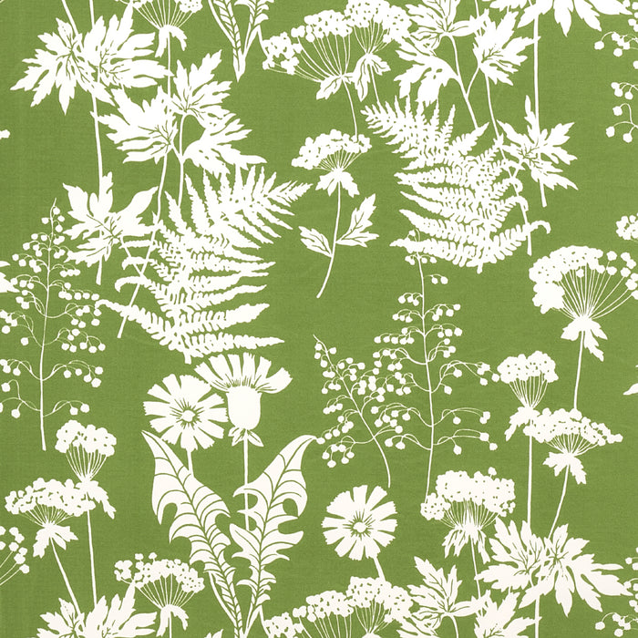 Schumacher Spring Floral Indoor/Outdoor Green Fabric Sample 180221