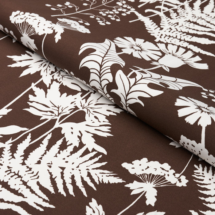 Schumacher Spring Floral Indoor/Outdoor Brown Fabric 180222