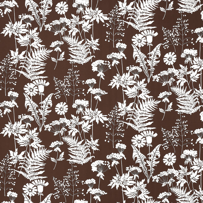 Schumacher Spring Floral Indoor/Outdoor Brown Fabric 180222