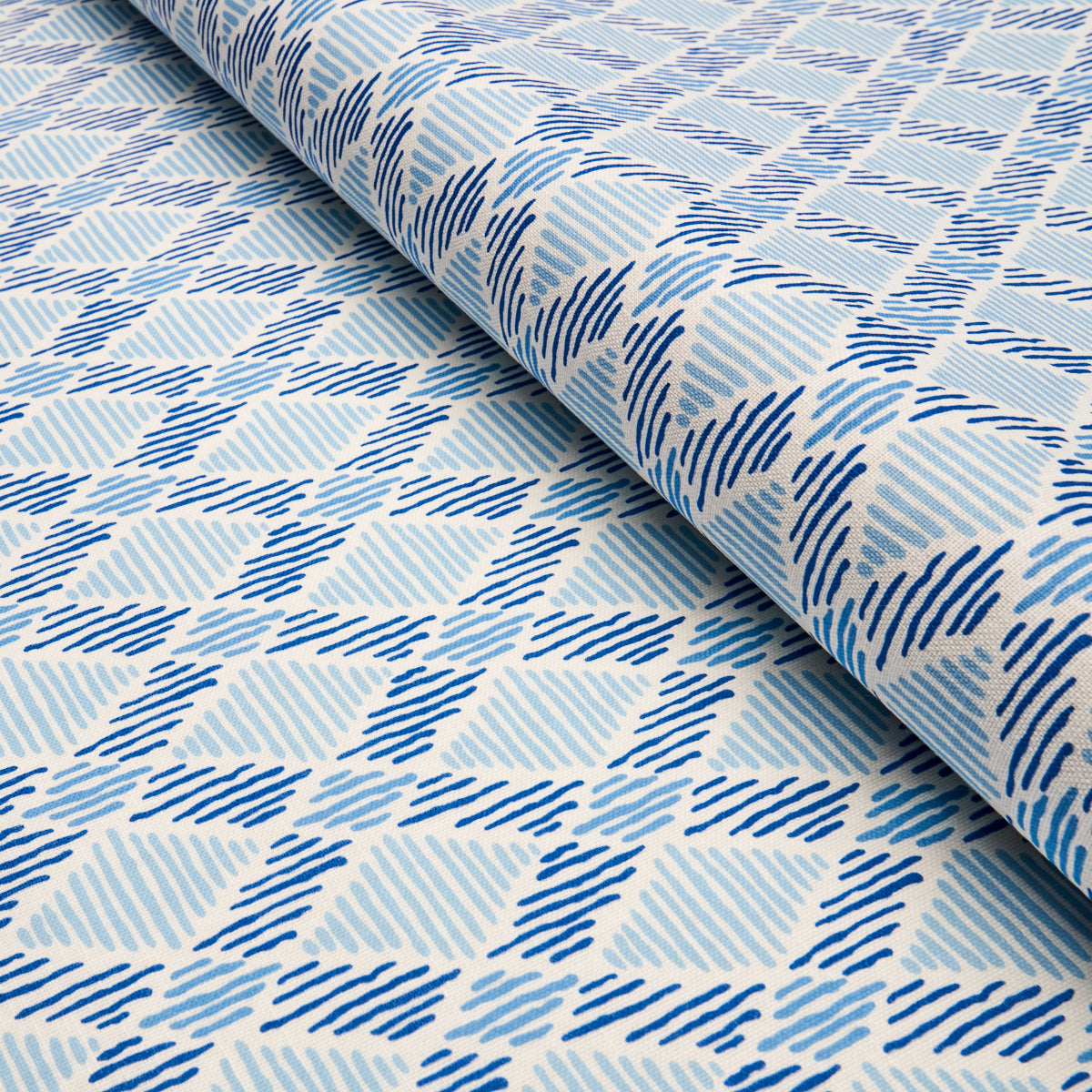 Schumacher Dexter Indoor/Outdoor Blues Fabric 180230