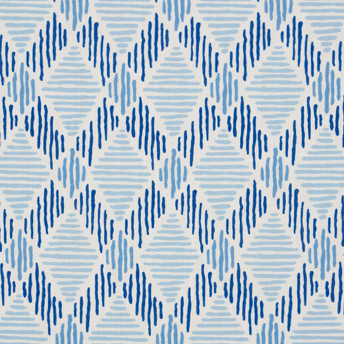 Schumacher Dexter Indoor/Outdoor Blues Fabric Sample 180230