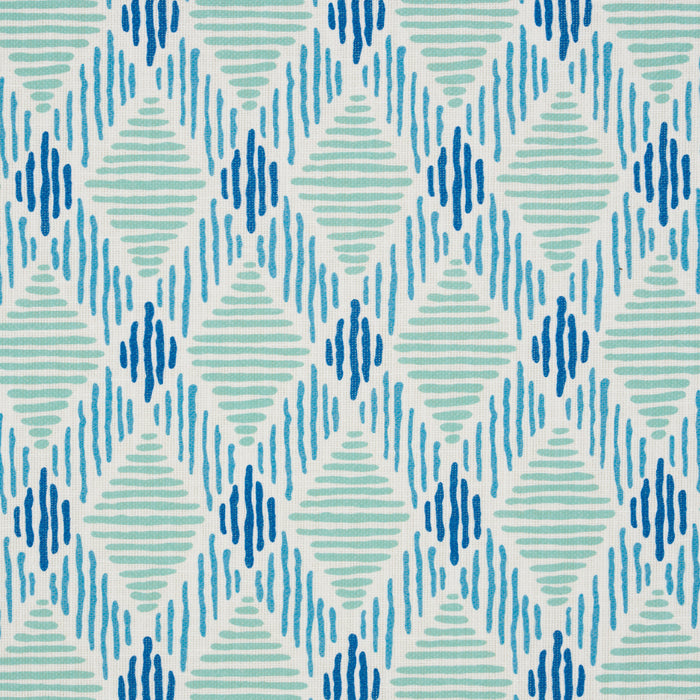 Schumacher Dexter Indoor/Outdoor Turquoise Fabric Sample 180231