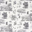 Schumacher Toussaint Toile Black Fabric Sample 180270