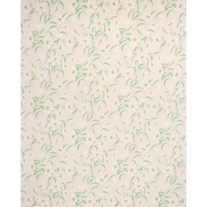 Schumacher Scattered Lilies Cream Fabric 180300