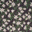 Schumacher Scattered Lilies Charcoal Fabric Sample 180302