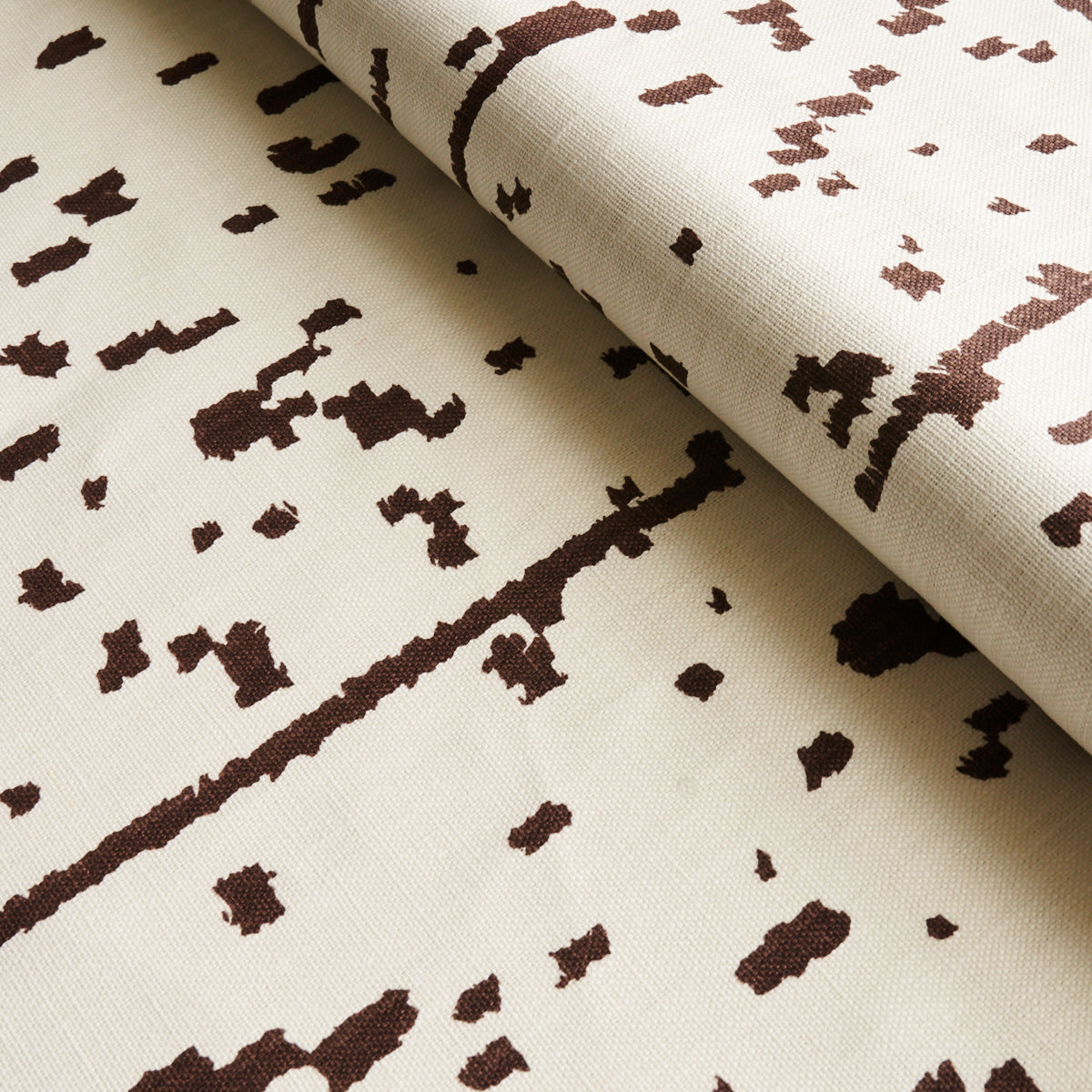 Schumacher Bespotted Brown Fabric 180312