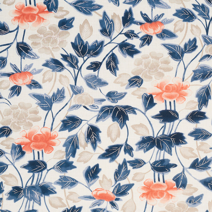 Schumacher Imari Blue Ink Fabric Sample 180340