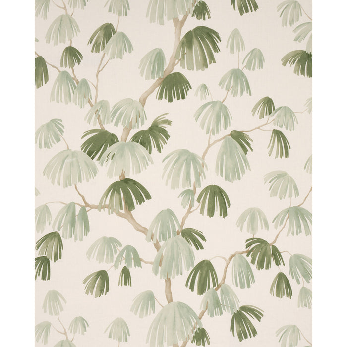 Schumacher Weeping Pine Sage Fabric 180352