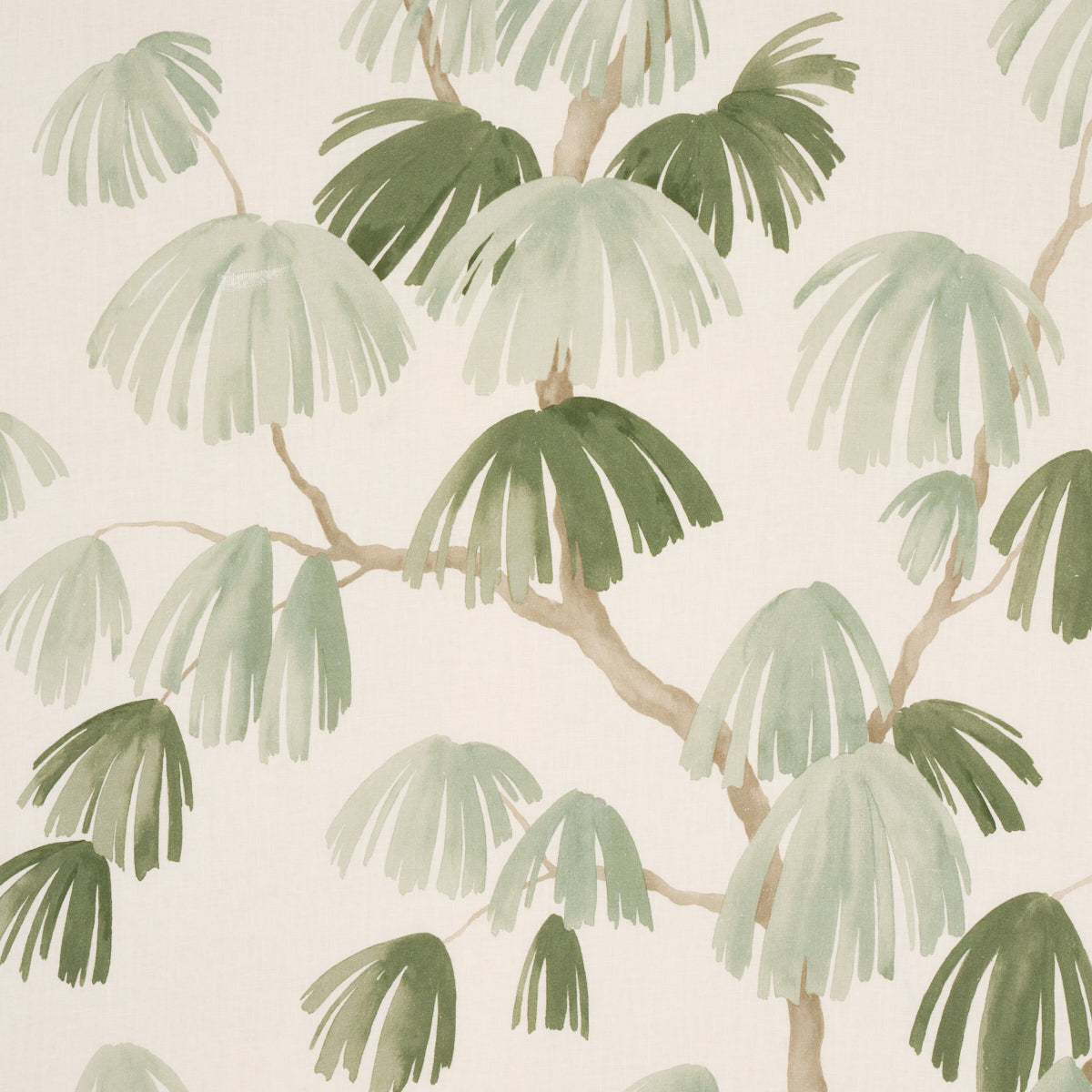 Schumacher Weeping Pine Sage Fabric Sample 180352