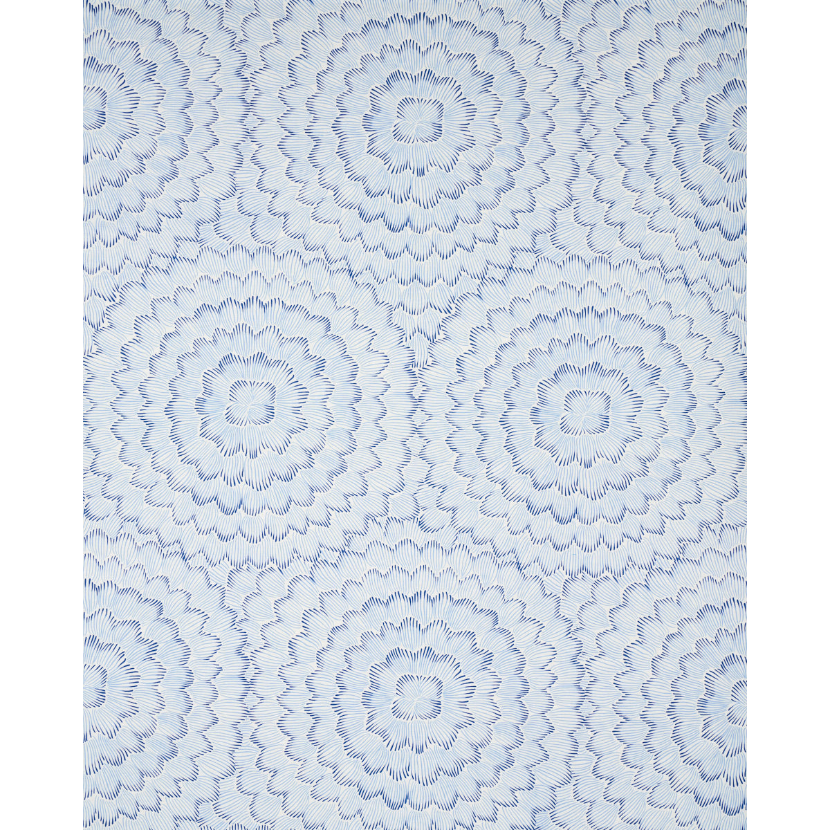 Schumacher Feather Bloom Two Blues Fabric 180360