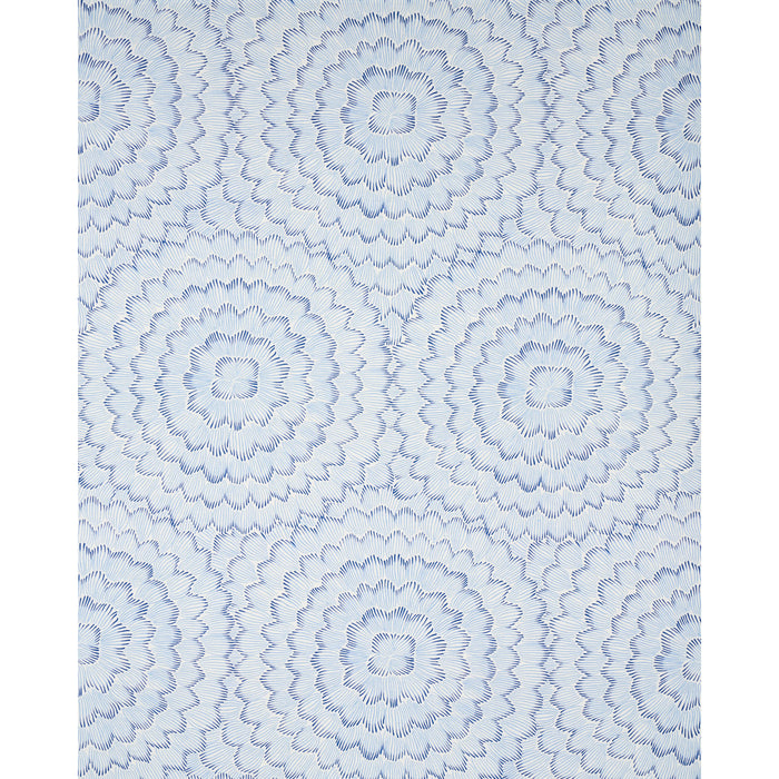 Schumacher Feather Bloom Two Blues Fabric 180360