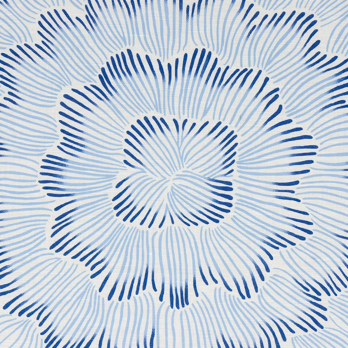 Schumacher Feather Bloom Two Blues Fabric Sample 180360