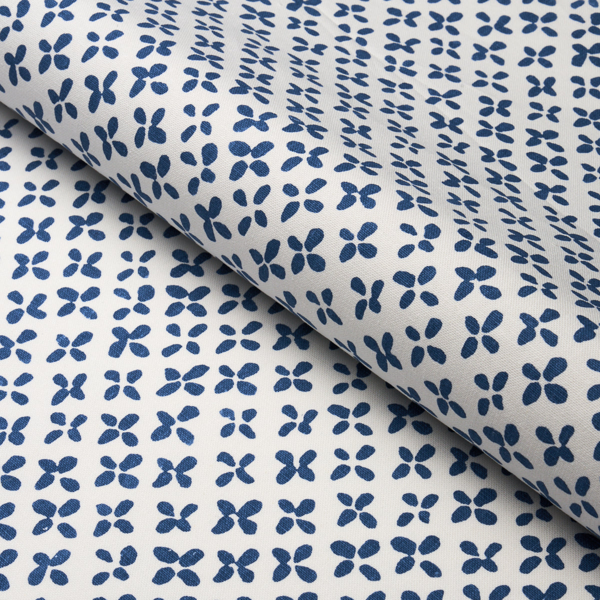 Schumacher Emerson Blue Fabric Sample 180381