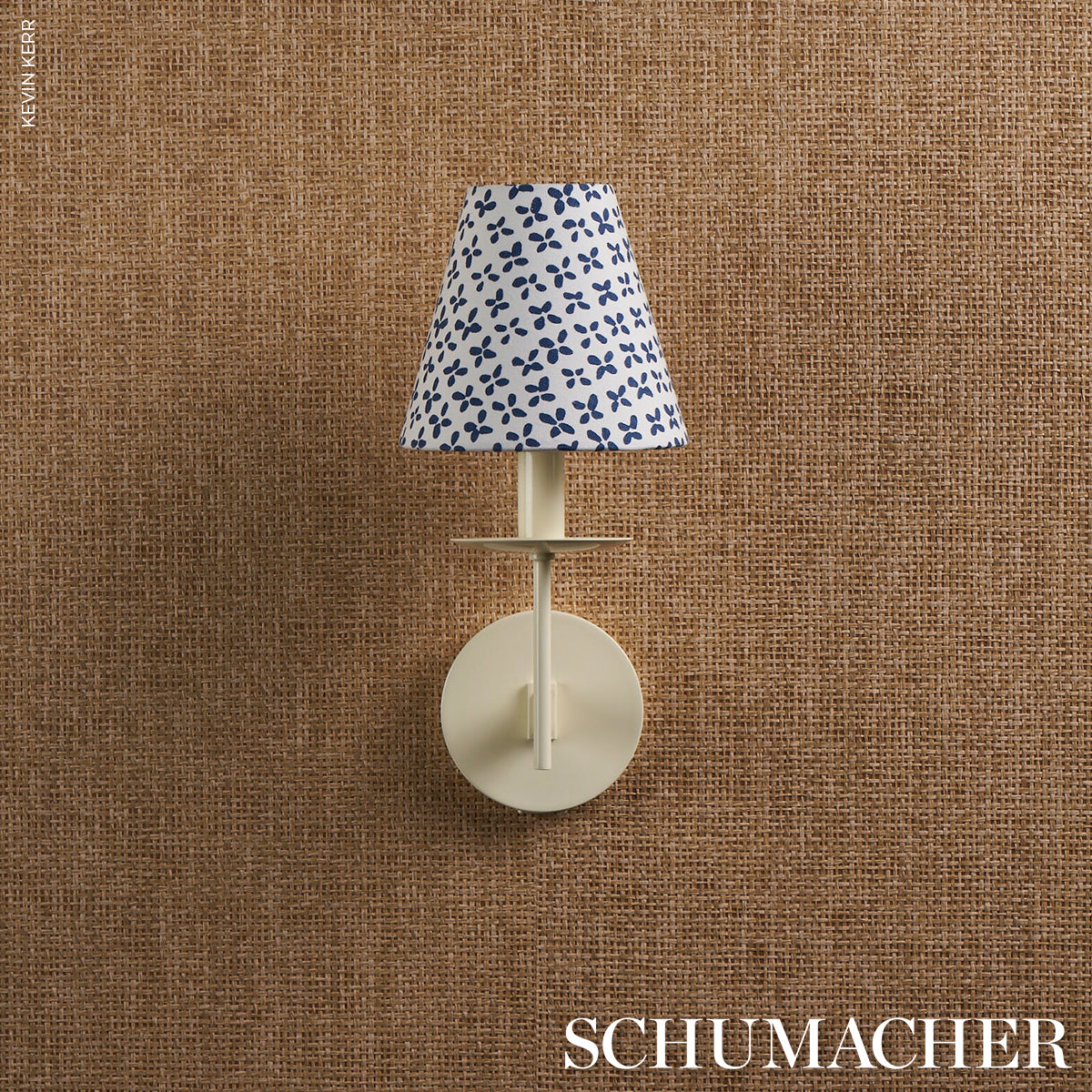 Schumacher Emerson Blue Fabric 180381