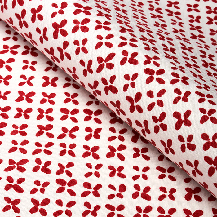 Schumacher Emerson Red Fabric Sample 180382