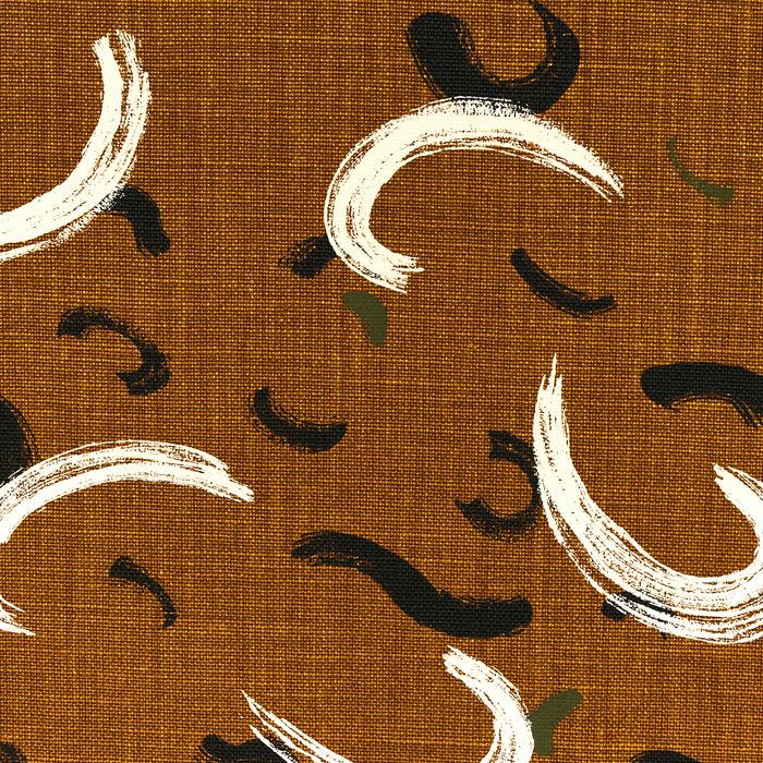 Schumacher Brushmark Gold Fabric Sample 180401