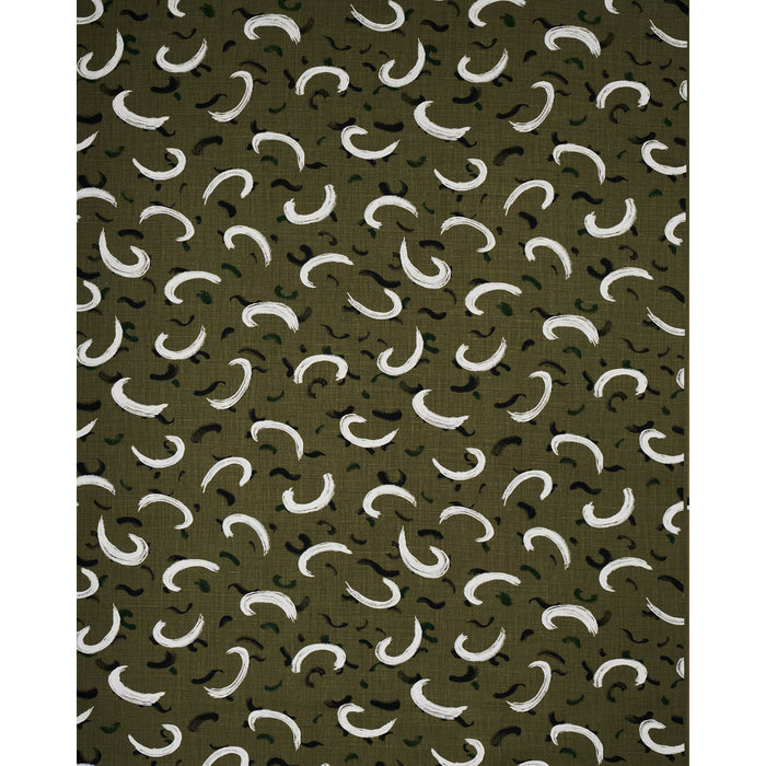 Schumacher Brushmark Olive Fabric 180402