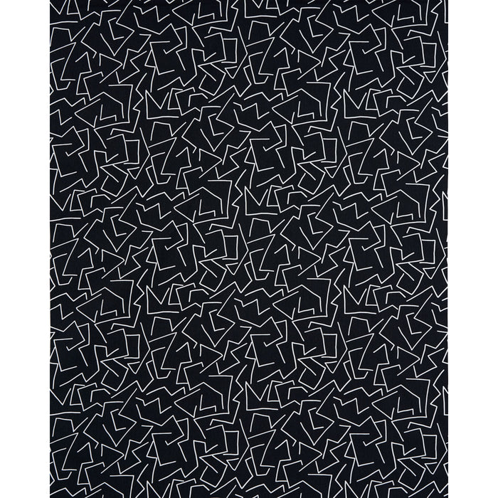 Schumacher Tangent Print Carbon Fabric 180410